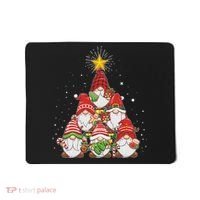 Funny Christmas Gnome Tree Mousepad thumb 0