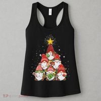 Funny Christmas Gnome Tree Women's Tank Top thumb 3