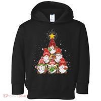 Funny Christmas Gnome Tree Toddler Hoodie thumb 0