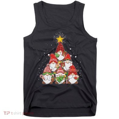 Funny Christmas Gnome Tree Tank Top