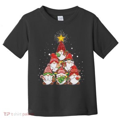 Funny Christmas Gnome Tree Toddler T-Shirt