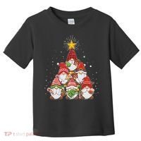 Funny Christmas Gnome Tree Toddler T-Shirt thumb 0