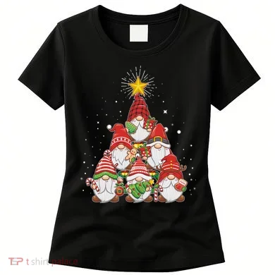 Funny Christmas Gnome Tree Women's T-Shirt