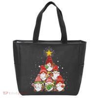 Funny Christmas Gnome Tree Tote Bag thumb 0