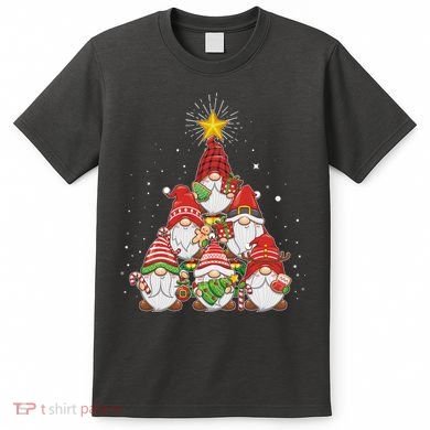 Funny Christmas Gnome Tree T-Shirt