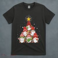Funny Christmas Gnome Tree T-Shirt thumb 4