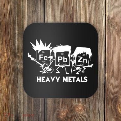 Funny Chemistry Gift Heavy Metals Coaster