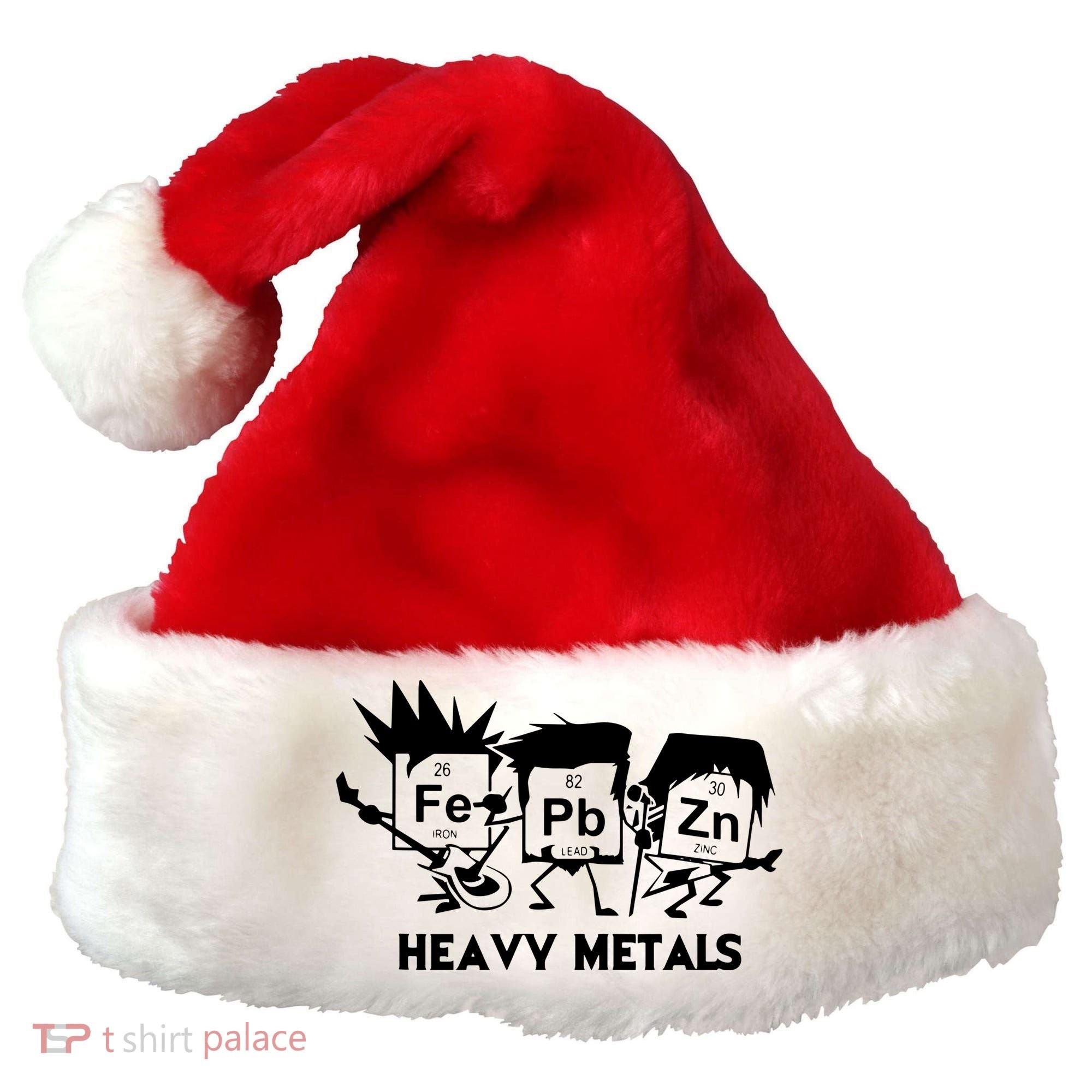 Funny Chemistry Gift Heavy Metals Santa Hat