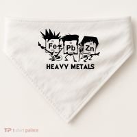 Funny Chemistry Gift Heavy Metals USA-Made Doggie Bandana thumb 0