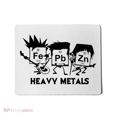 Funny Chemistry Gift Heavy Metals Mousepad