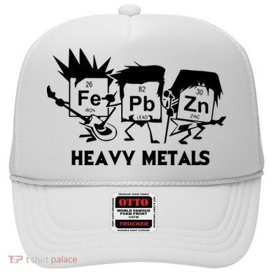 Funny Chemistry Gift Heavy Metals Hat