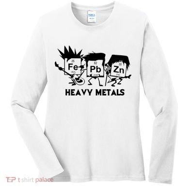 Funny Chemistry Gift Heavy Metals Women's Long Sleeve Shirt