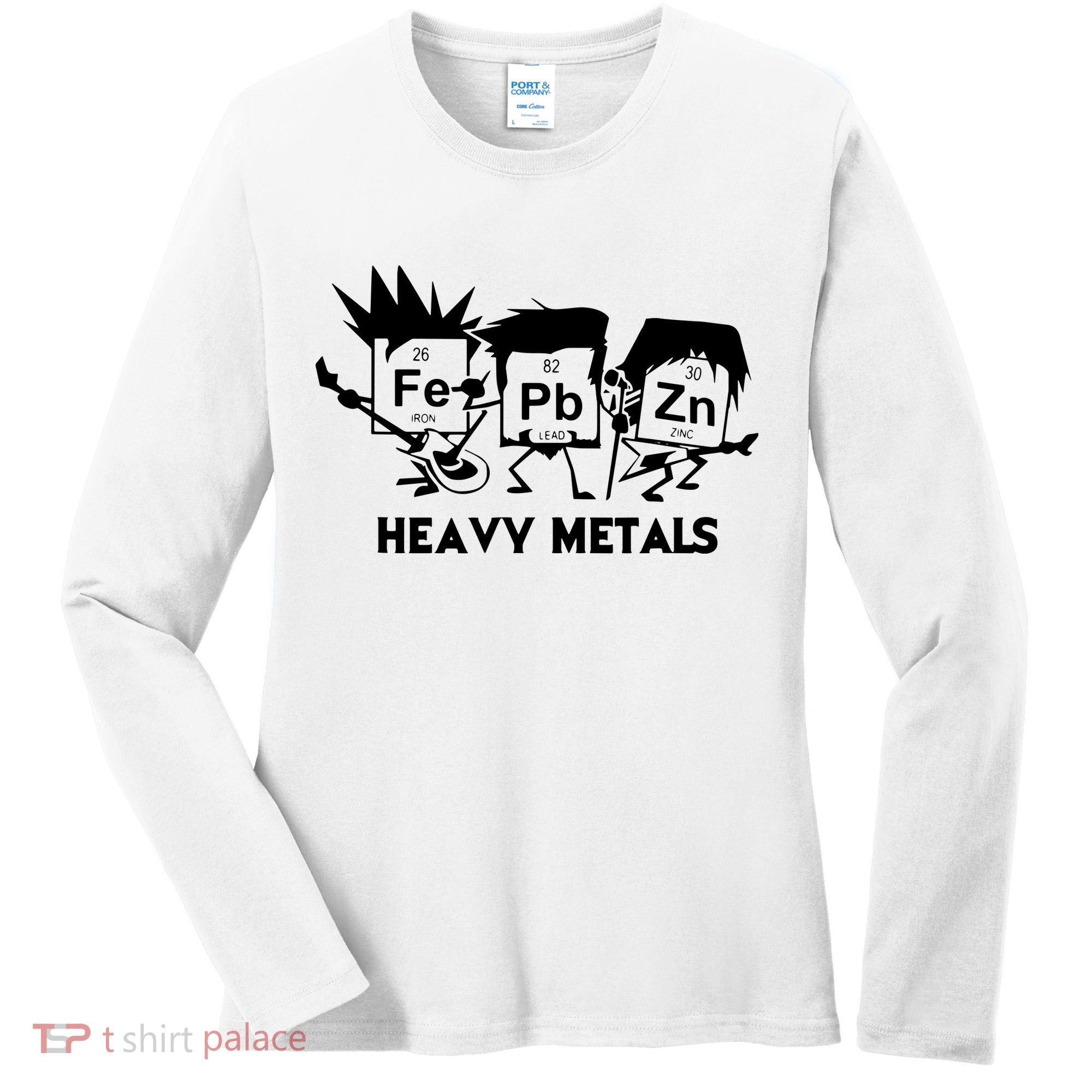 Funny Chemistry Gift Heavy Metals Women's Long Sleeve Shirt