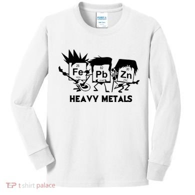 Funny Chemistry Gift Heavy Metals Kids Long Sleeve Shirt