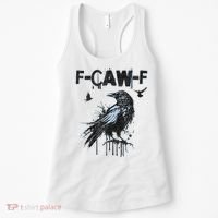 F-CAW-F Crow Grunge Adult Humor  Women's Tank Top thumb 0
