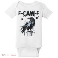 F-CAW-F Crow Grunge Adult Humor  Baby Bodysuit thumb 0