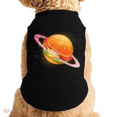 Funny Cosmic Galaxy Burger Planet Doggie Tank