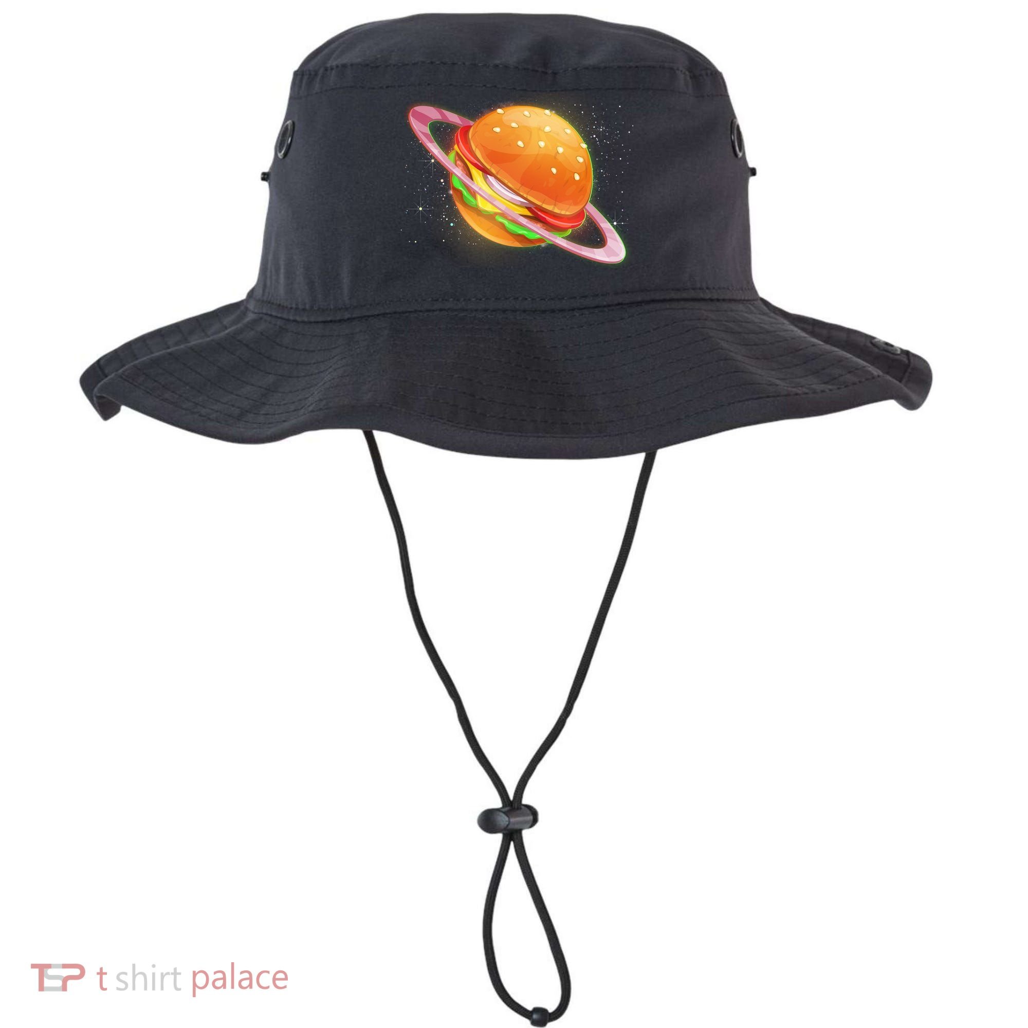 Funny Cosmic Galaxy Burger Planet Bucket Hat