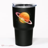 Funny Cosmic Galaxy Burger Planet Tumbler thumb 0