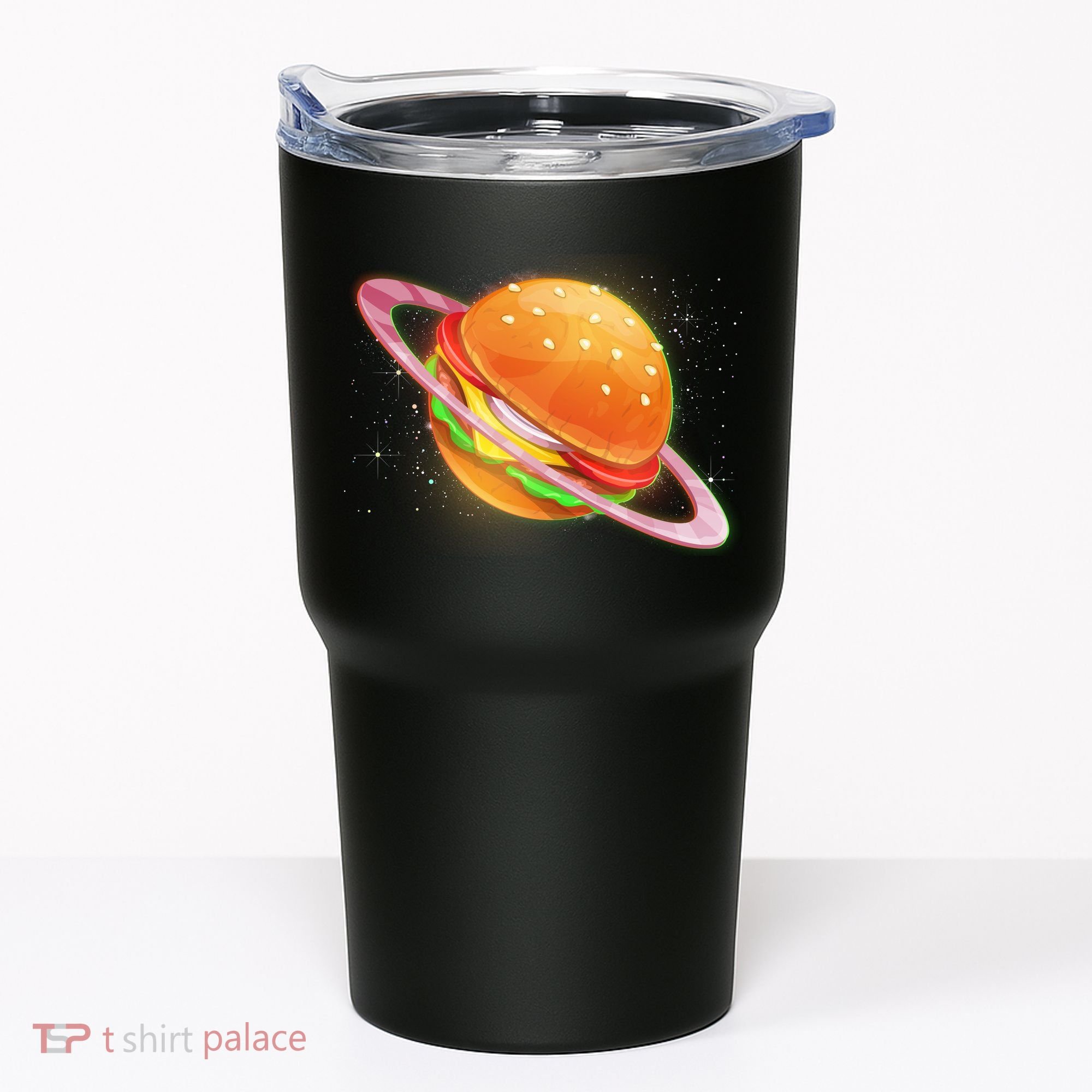 Funny Cosmic Galaxy Burger Planet Tumbler