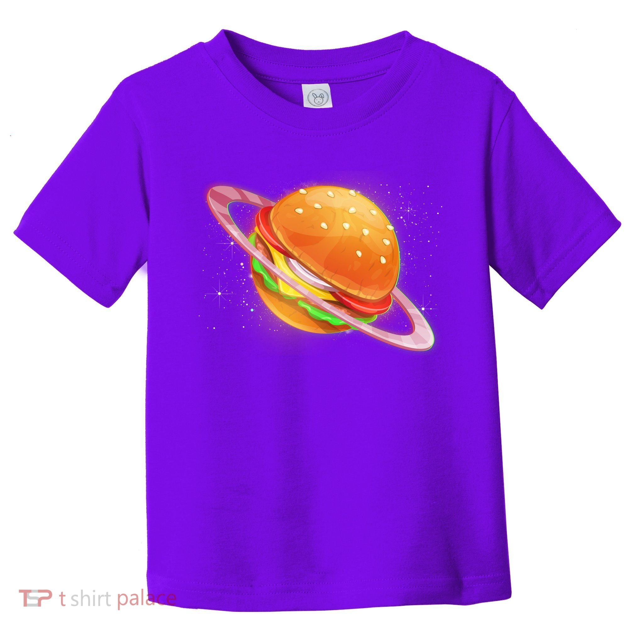 Funny Cosmic Galaxy Burger Planet Toddler T-Shirt