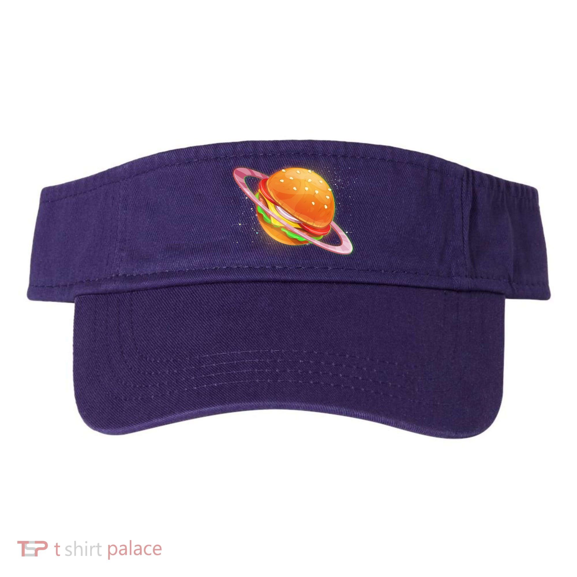 Funny Cosmic Galaxy Burger Planet Visor