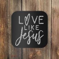 Forever Christian & Gear Cute Christian Love Like Jesus With Heart  Coaster thumb 0