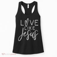 Forever Christian & Gear Cute Christian Love Like Jesus With Heart  Women's Tank Top thumb 0