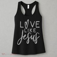 Forever Christian & Gear Cute Christian Love Like Jesus With Heart  Women's Tank Top thumb 3