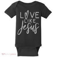 Forever Christian & Gear Cute Christian Love Like Jesus With Heart  Baby Bodysuit thumb 0