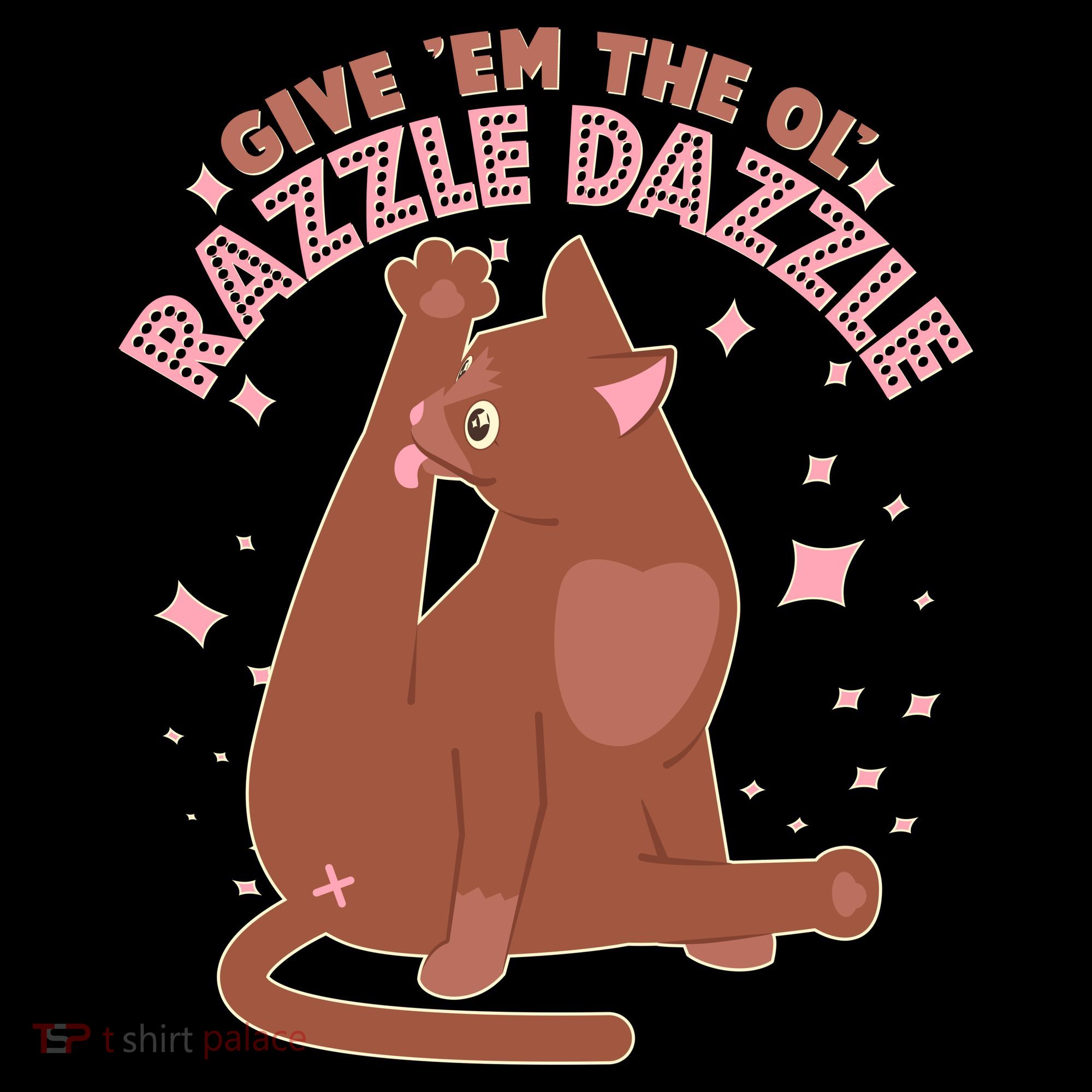 Funny Cat Give Em The Ol Razzle Dazzle Women's Tank Top