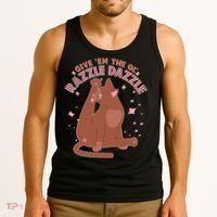 Funny Cat Give Em The Ol Razzle Dazzle Tank Top thumb 3