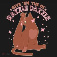Funny Cat Give Em The Ol Razzle Dazzle Kids Sweatshirt thumb 2