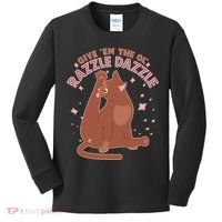 Funny Cat Give Em The Ol Razzle Dazzle Kids Long Sleeve Shirt thumb 0