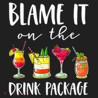 Funny Cruise Gifts Blame It On The Drink Package Hat thumb 2