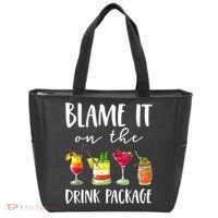 Funny Cruise Gifts Blame It On The Drink Package Tote Bag thumb 0