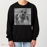 Funny Capybara Gifts Cool Capybara Selfie Women's Sweatshirt thumb 0
