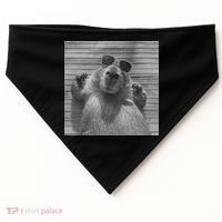 Funny Capybara Gifts Cool Capybara Selfie USA-Made Doggie Bandana thumb 0