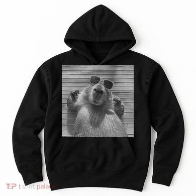 Funny Capybara Gifts Cool Capybara Selfie Hoodie