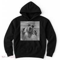 Funny Capybara Gifts Cool Capybara Selfie Hoodie thumb 0