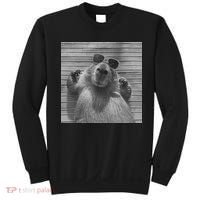 Funny Capybara Gifts Cool Capybara Selfie Sweatshirt thumb 0