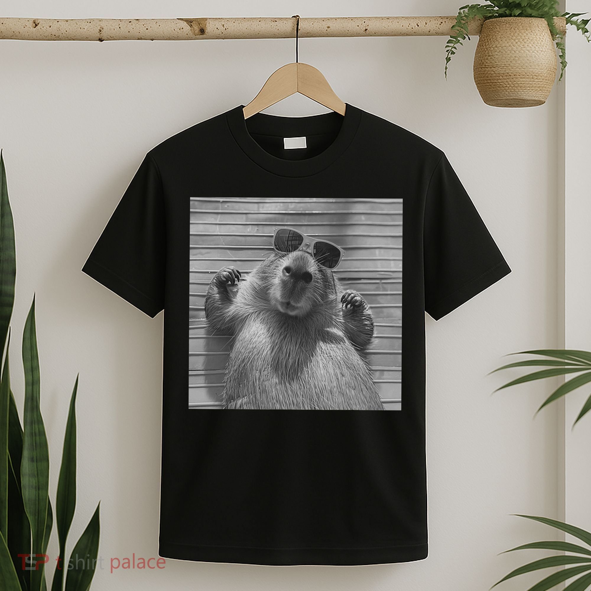 Funny Capybara Gifts Cool Capybara Selfie T-Shirt