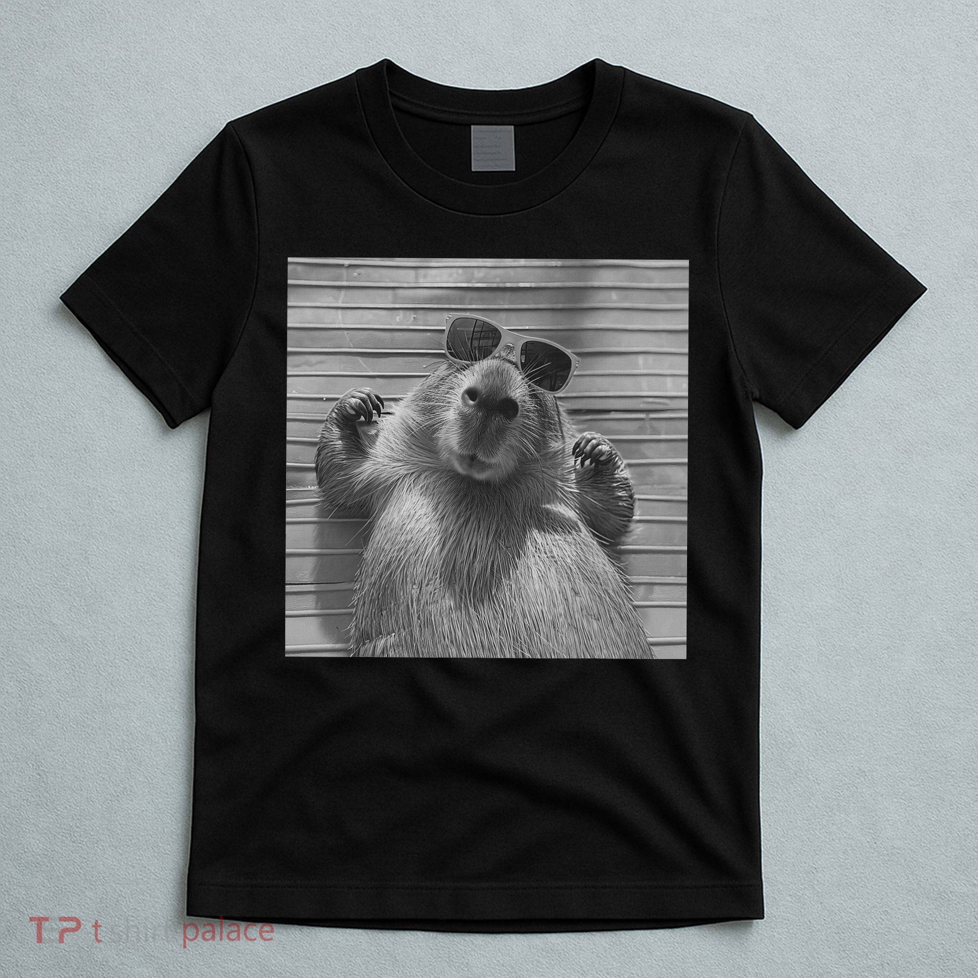 Funny Capybara Gifts Cool Capybara Selfie T-Shirt