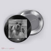 Funny Capybara Gifts Cool Capybara Selfie Button thumb 0