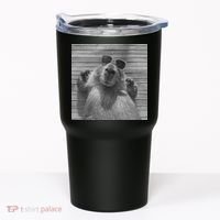 Funny Capybara Gifts Cool Capybara Selfie Tumbler thumb 0