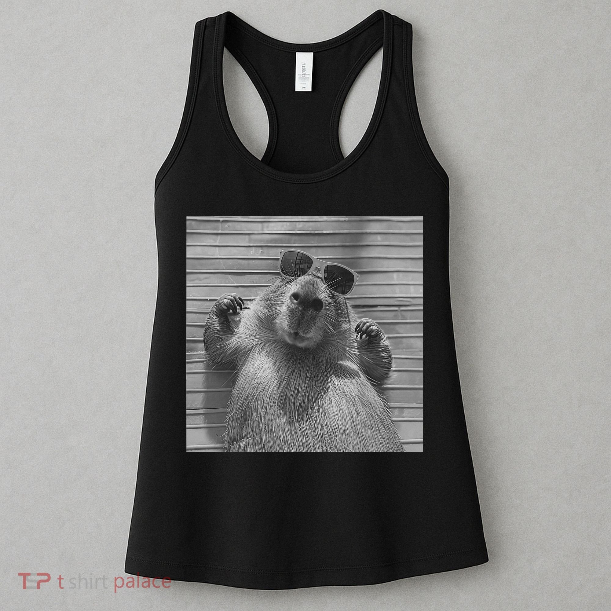 Funny Capybara Gifts Cool Capybara Selfie Women's Tank Top