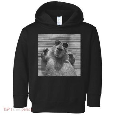Funny Capybara Gifts Cool Capybara Selfie Toddler Hoodie