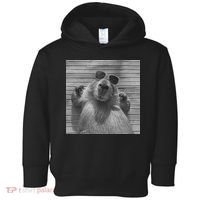 Funny Capybara Gifts Cool Capybara Selfie Toddler Hoodie thumb 0