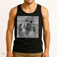 Funny Capybara Gifts Cool Capybara Selfie Tank Top thumb 3