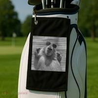 Funny Capybara Gifts Cool Capybara Selfie Golf Towel thumb 2
